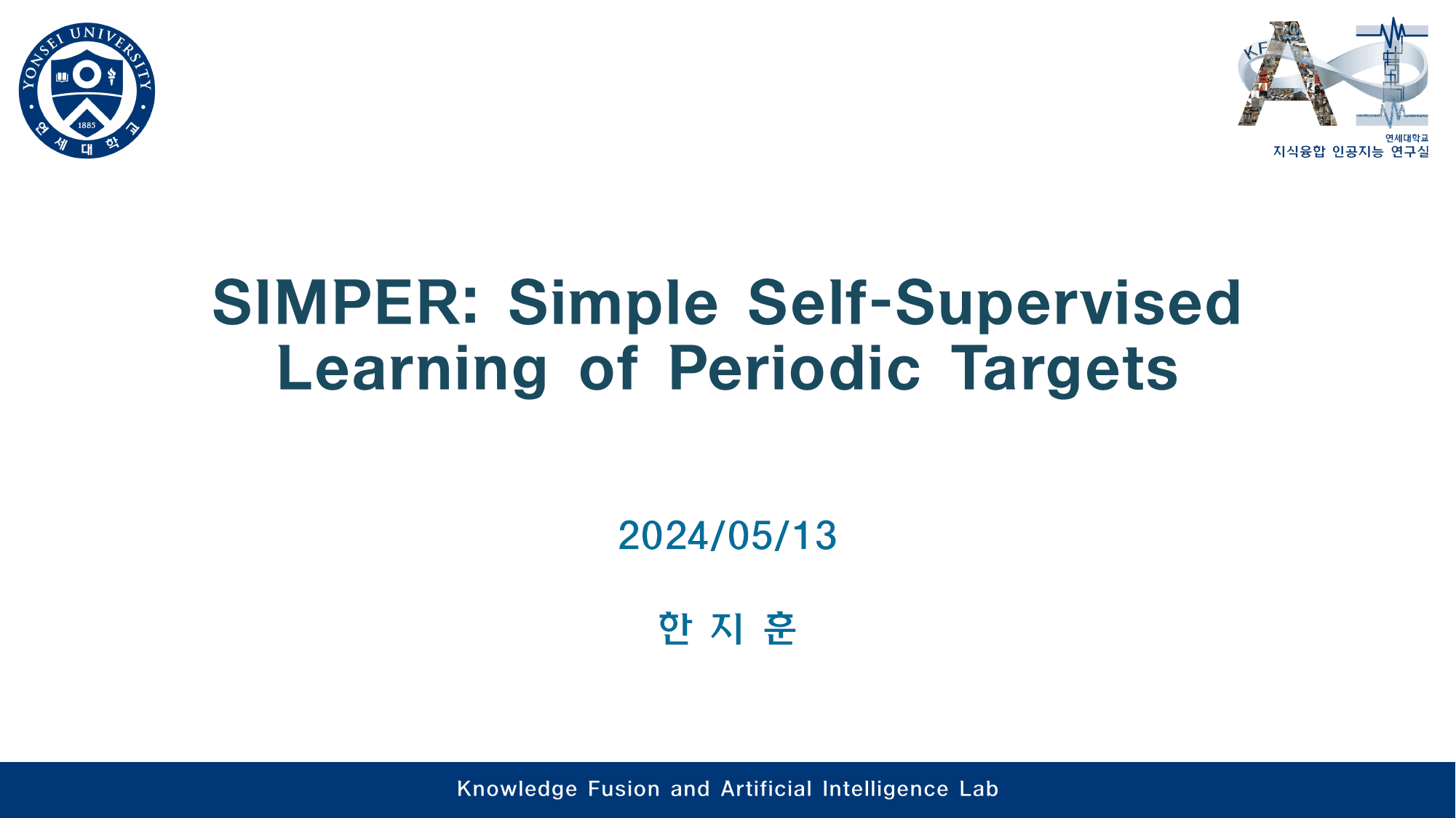 SIMPER: Simple Self-Supervised Learning of Periodic Targets