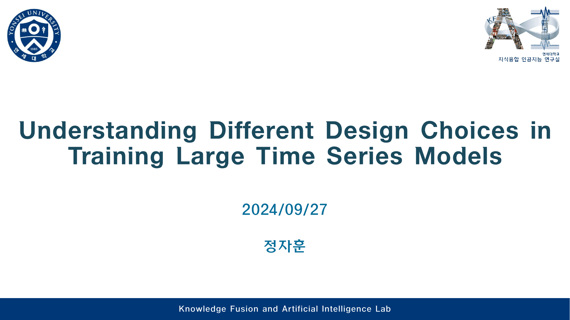 Understanding Different Design Choices in Training Large Time Series Models